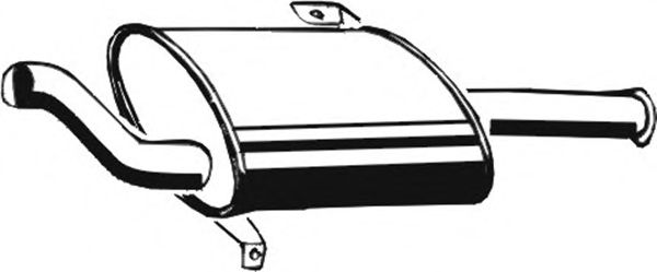 Глушитель выхлопных газов конечный ASMET 14004