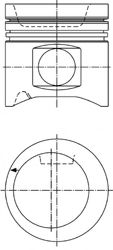 Поршень KOLBENSCHMIDT 40208600