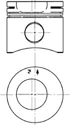Поршень KOLBENSCHMIDT 105136