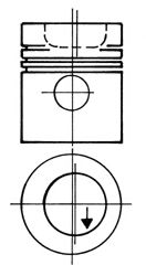 Поршень KOLBENSCHMIDT 101026