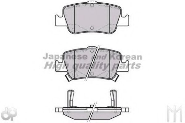 Комплект тормозных колодок, дисковый тормоз ASHUKI 1083-3302