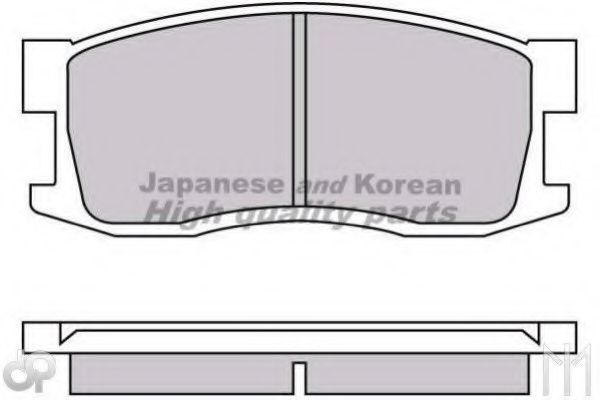 Комплект тормозных колодок, дисковый тормоз ASHUKI H028-01