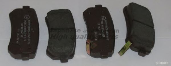 Комплект тормозных колодок, дисковый тормоз ASHUKI I044-05