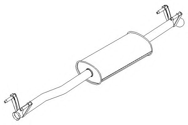 Средний глушитель выхлопных газов KLARIUS 261088