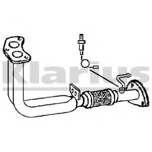 Труба выхлопного газа KLARIUS 301377