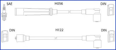 Комплект проводов зажигания HITACHI 134474