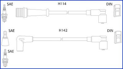 Комплект проводов зажигания HITACHI 134485