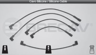 Комплект проводов зажигания BRECAV 11412