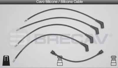 Комплект проводов зажигания BRECAV 16401