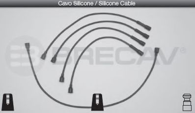 Комплект проводов зажигания BRECAV 21555