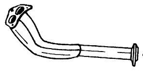 Труба выхлопного газа TESH 110240