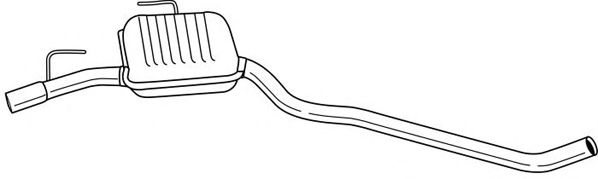 Средний глушитель выхлопных газов SIGAM 41408