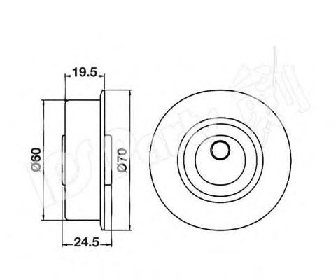 Устройство для натяжения ремня, ремень ГРМ IPS Parts ITB-6506