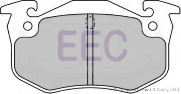 Комплект тормозных колодок, дисковый тормоз EEC BRP1005