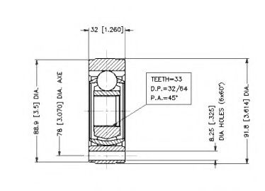 Шарнирный комплект, приводной вал VEMA 18380