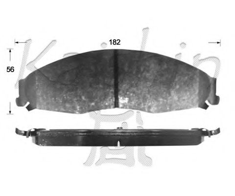 Комплект тормозных колодок, дисковый тормоз KAISHIN D10136