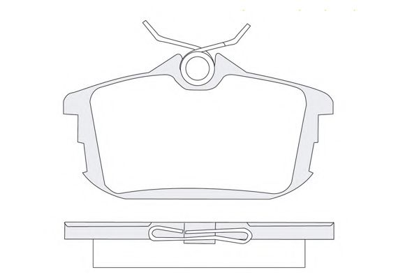 Комплект тормозных колодок, дисковый тормоз KSM-KOSHIMO 1850.0058009