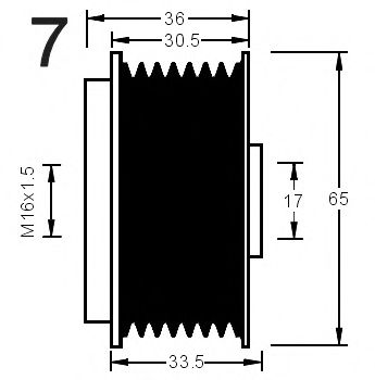 Механизм свободного хода генератора AD KÜHNER 885033