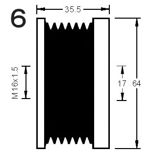 Механизм свободного хода генератора CEVAM 10150