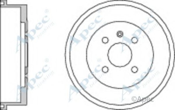 Тормозной барабан APEC braking DRM9525