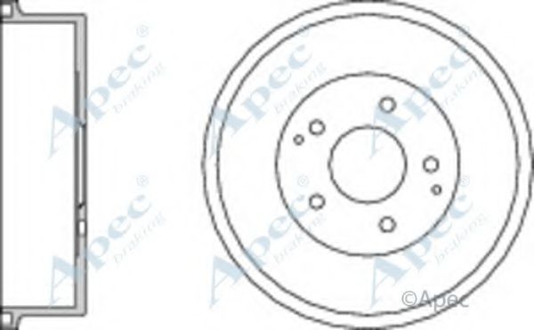 Тормозной барабан APEC braking DRM9716