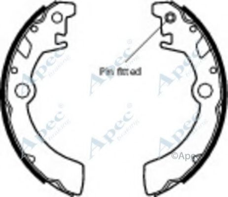 Тормозные колодки APEC braking SHU571