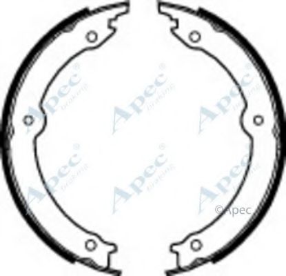 Тормозные колодки APEC braking SHU754