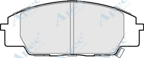 Комплект тормозных колодок, дисковый тормоз APEC braking PAD1128