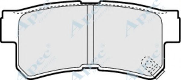 Комплект тормозных колодок, дисковый тормоз APEC braking PAD1245