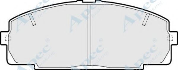 Комплект тормозных колодок, дисковый тормоз APEC braking PAD1371