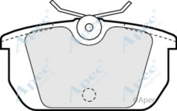 Комплект тормозных колодок, дисковый тормоз APEC braking PAD524