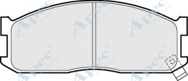 Комплект тормозных колодок, дисковый тормоз APEC braking PAD534