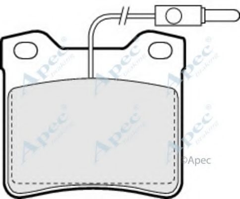 Комплект тормозных колодок, дисковый тормоз APEC braking PAD678