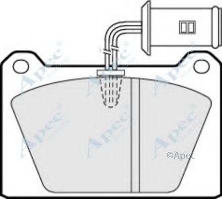 Комплект тормозных колодок, дисковый тормоз APEC braking PAD78