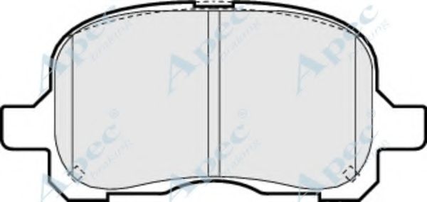 Комплект тормозных колодок, дисковый тормоз APEC braking PAD977