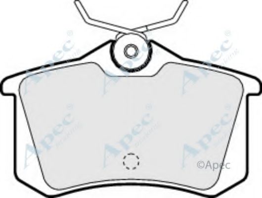 Комплект тормозных колодок, дисковый тормоз APEC braking PAD981