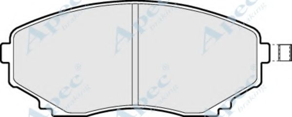 Комплект тормозных колодок, дисковый тормоз APEC braking PAD1026
