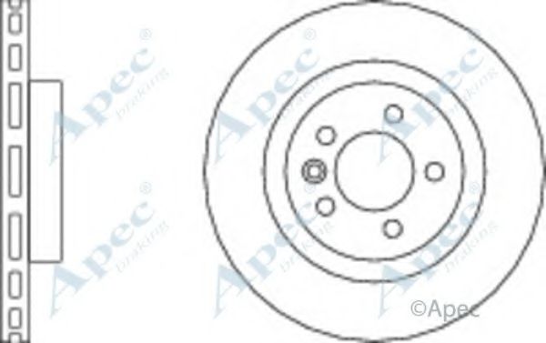 Тормозной диск APEC braking DSK2254