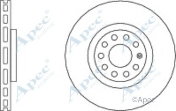 Тормозной диск APEC braking DSK2285