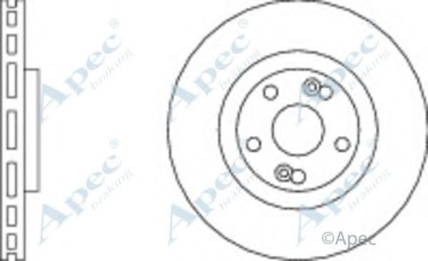 Тормозной диск APEC braking DSK2217