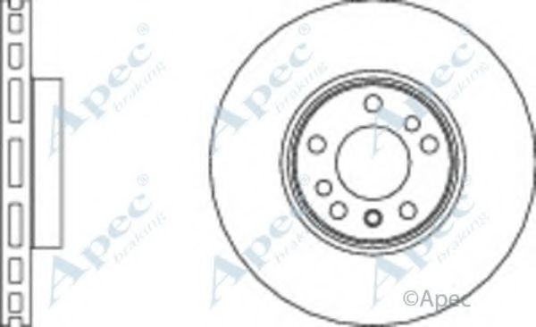 Тормозной диск APEC braking DSK2223