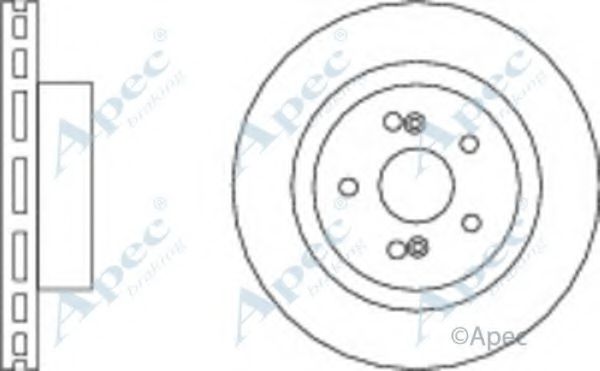 Тормозной диск APEC braking DSK2504