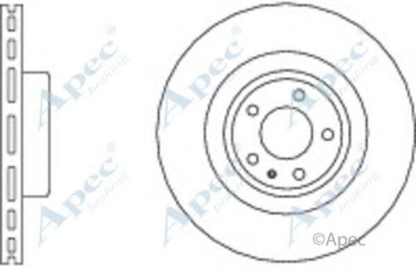 Тормозной диск APEC braking DSK2541
