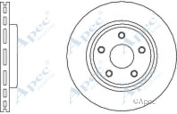 Тормозной диск APEC braking DSK2561