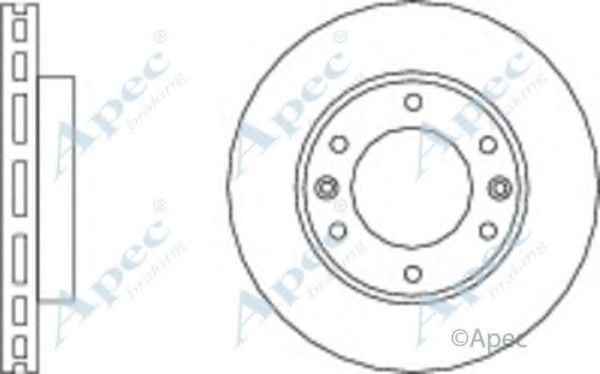 Тормозной диск APEC braking DSK2565
