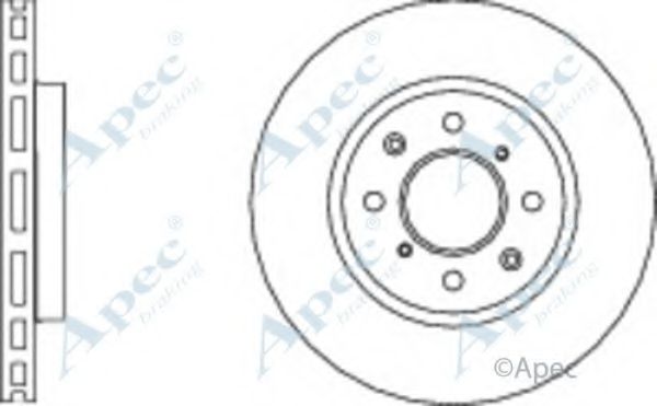 Тормозной диск APEC braking DSK2570