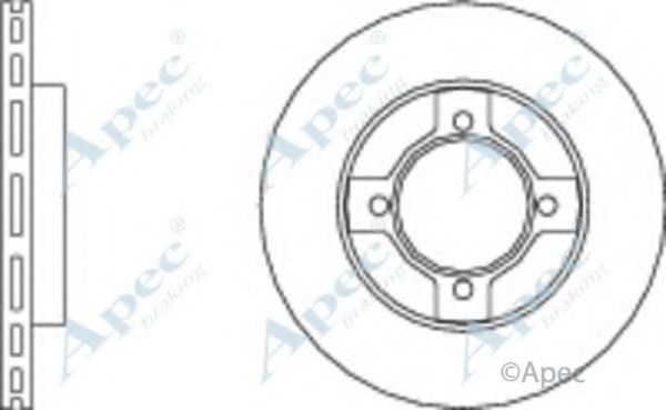 Тормозной диск APEC braking DSK258