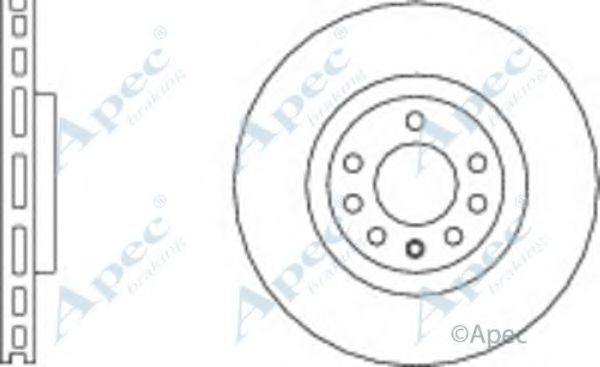 Тормозной диск APEC braking DSK2596