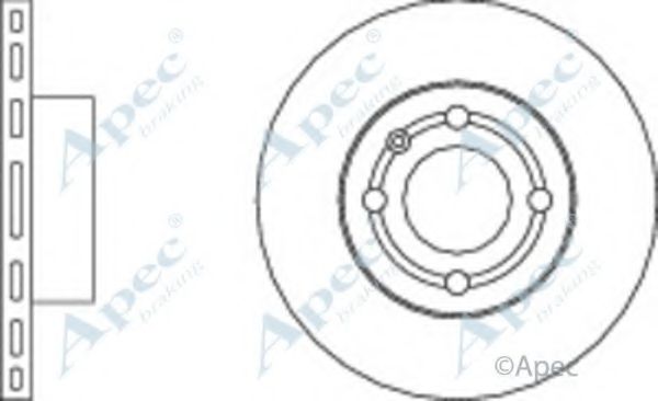 Тормозной диск APEC braking DSK233