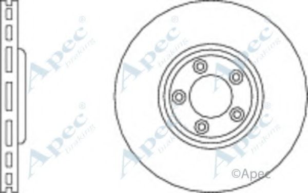 Тормозной диск APEC braking DSK2451